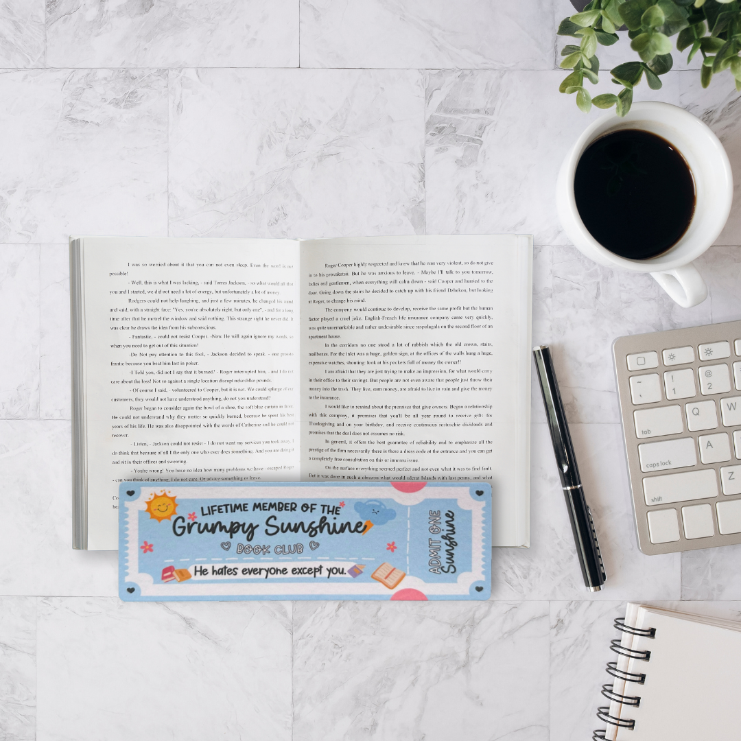 Ticket Style, Grumpy Sunshine Bookmark