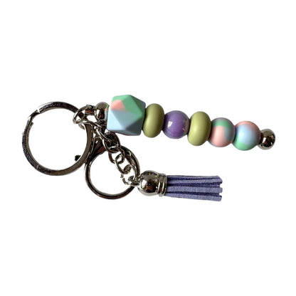 Beaded Bar Keychain