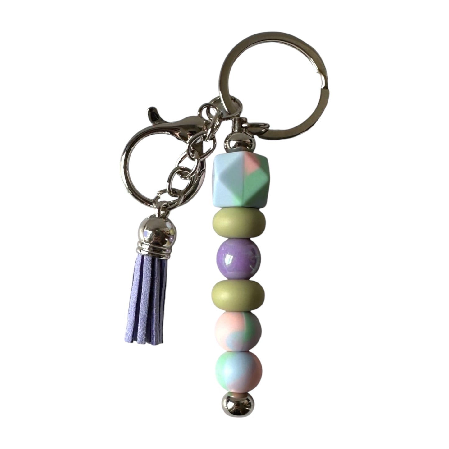 Beaded Bar Keychain