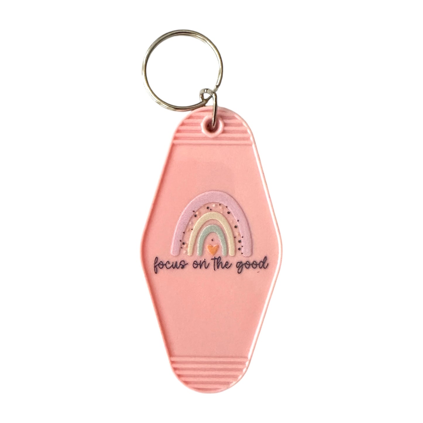 Pastel Rainbow Motel Keychain