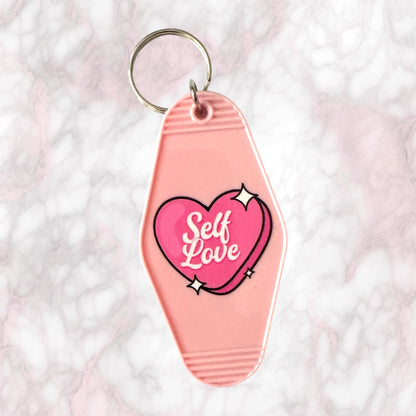 Self Love Motel Keychain