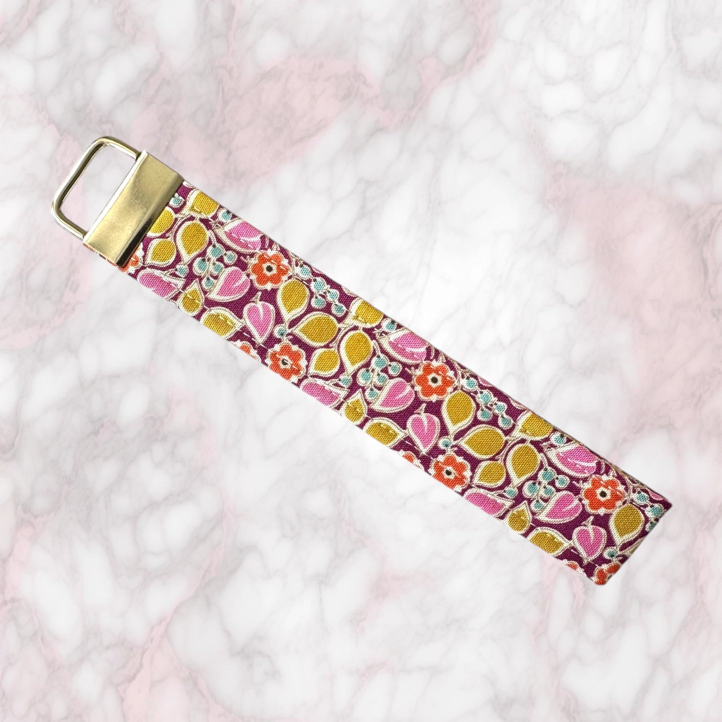 Fabric Wristlet Keychain