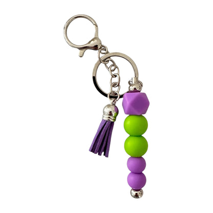 Beaded Bar Keychain