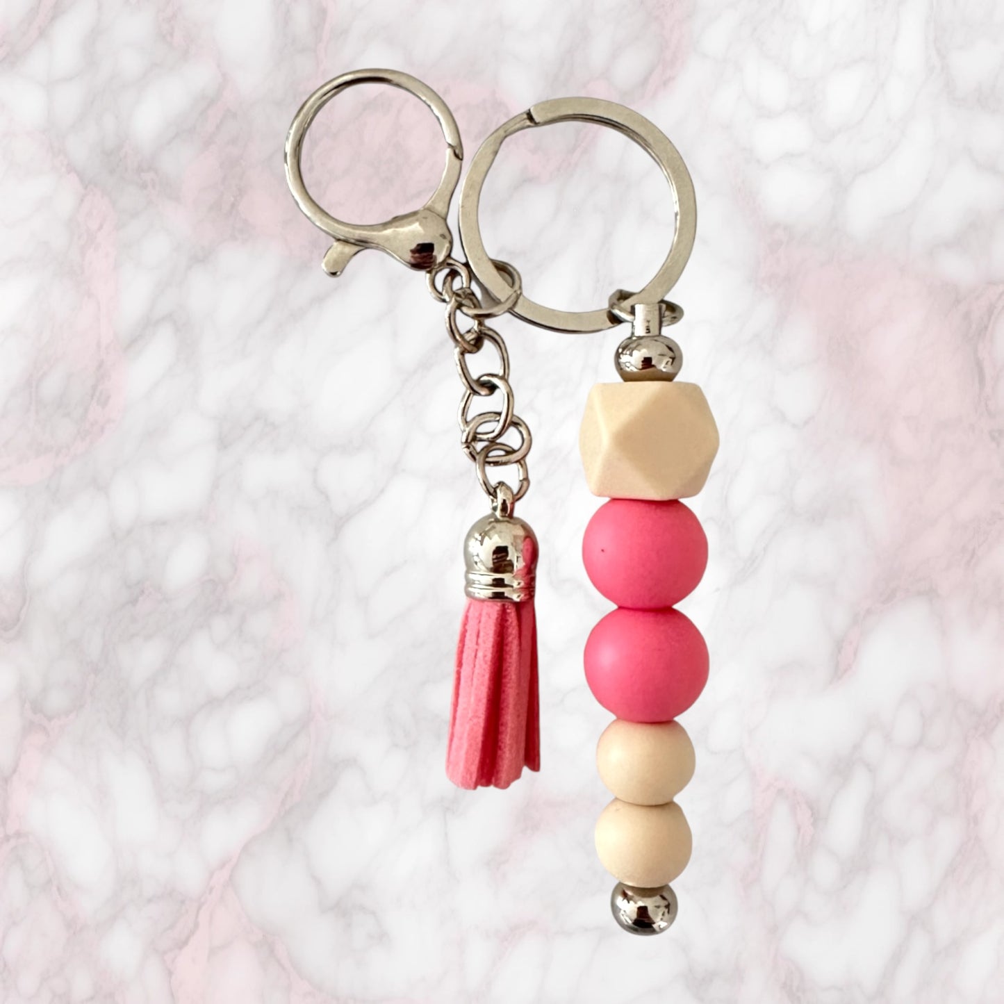 Beaded Bar Keychain