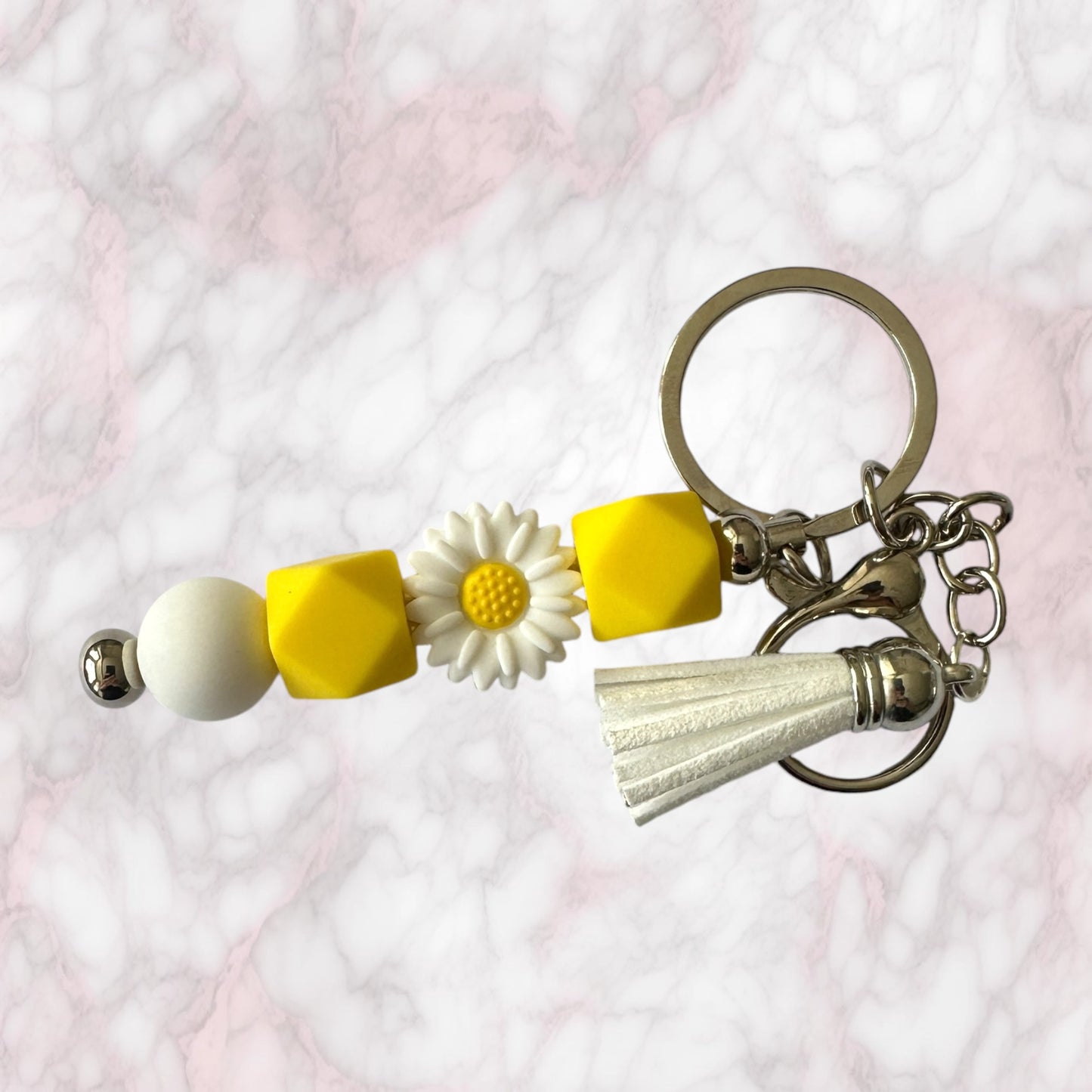 Beaded Bar Keychain