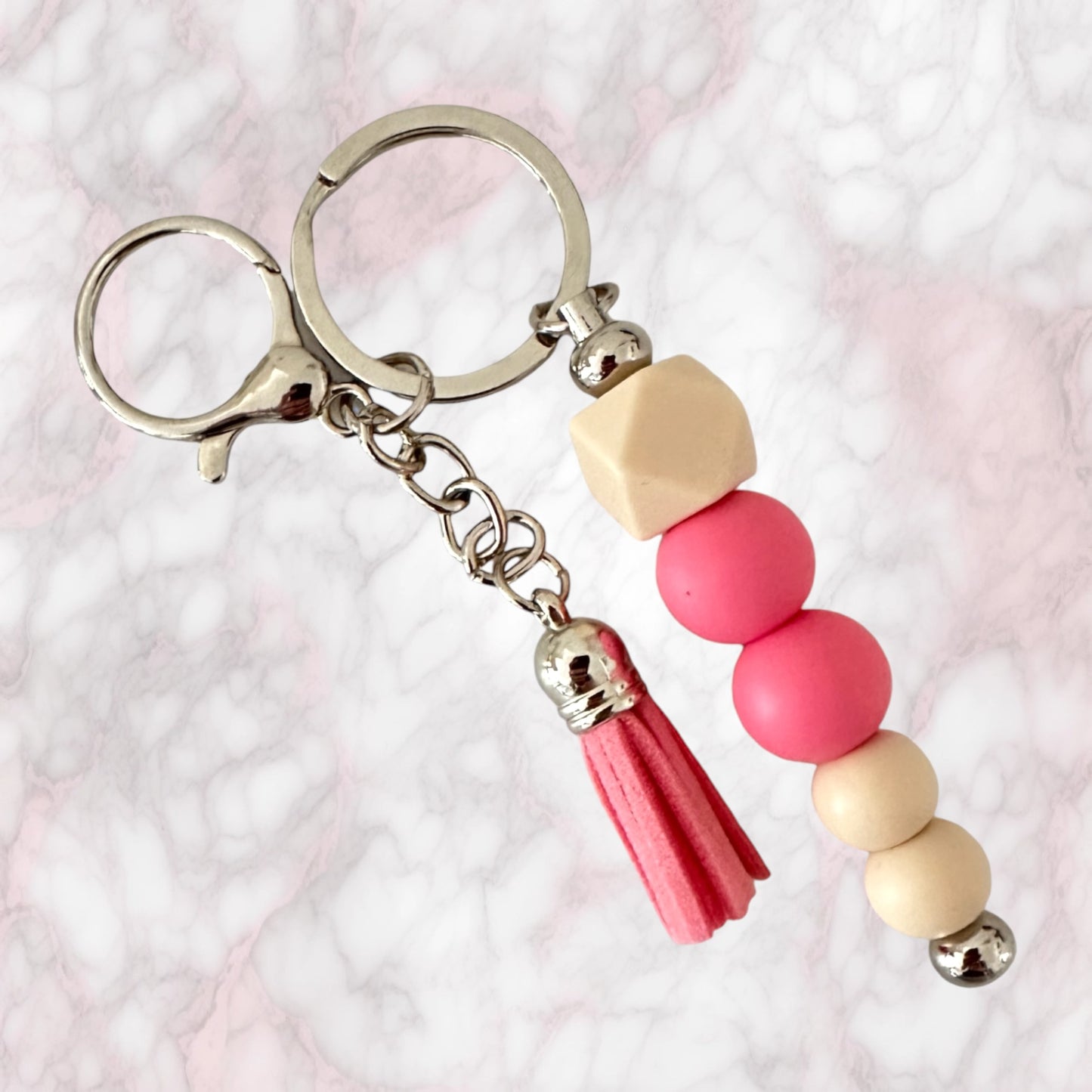 Beaded Bar Keychain