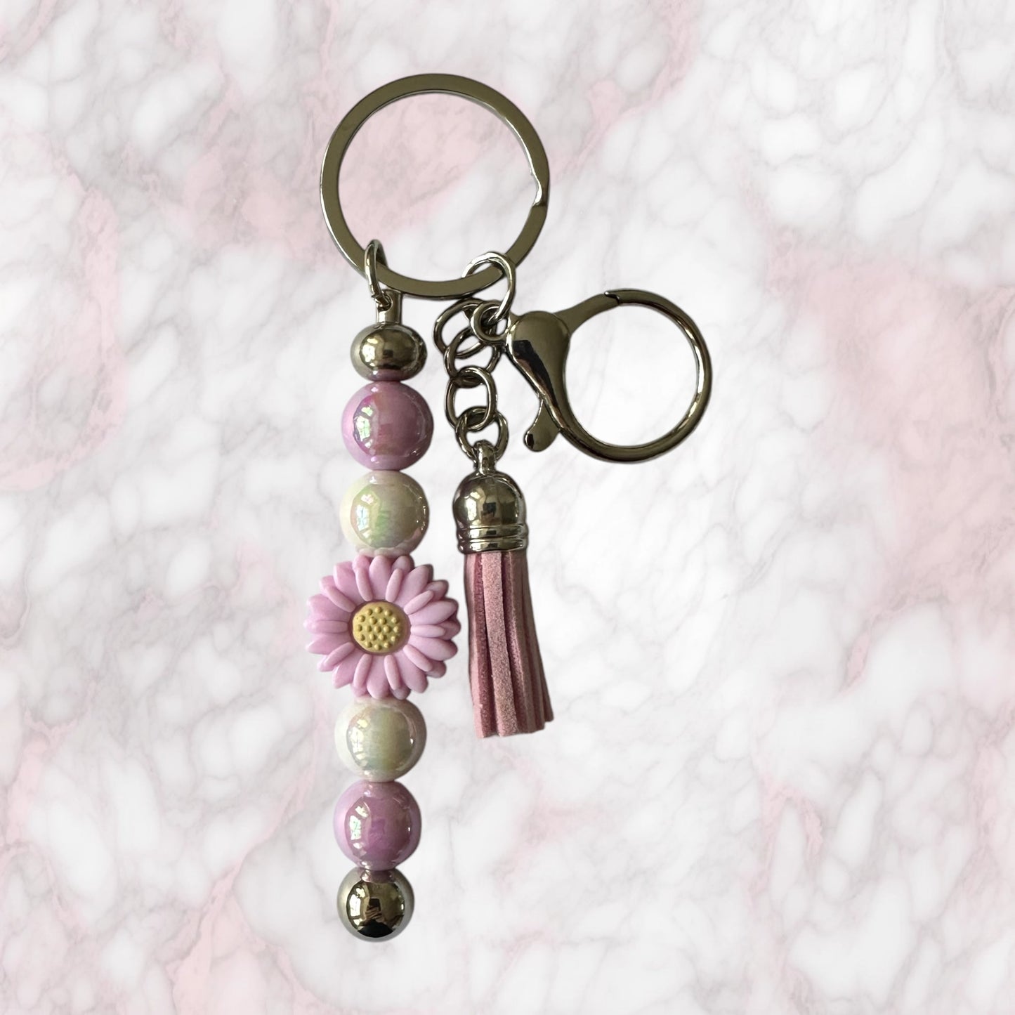 Beaded Bar Keychain