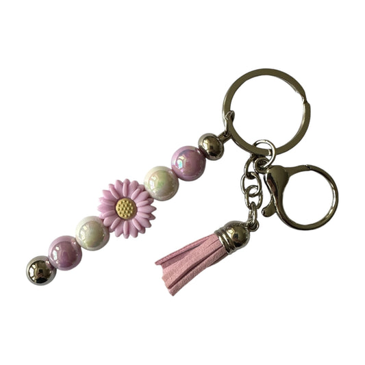 Beaded Bar Keychain