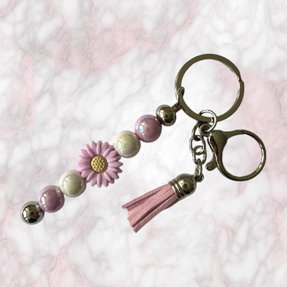 Beaded Bar Keychain