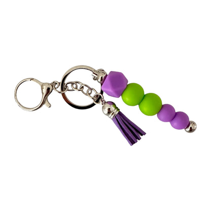 Beaded Bar Keychain