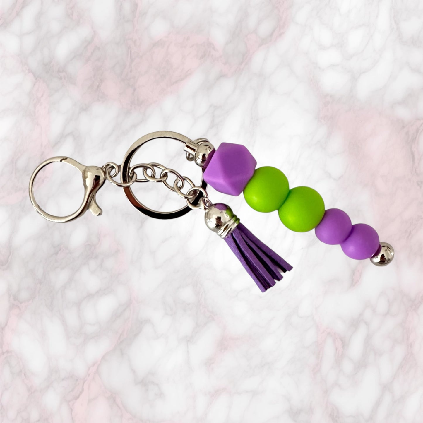 Beaded Bar Keychain