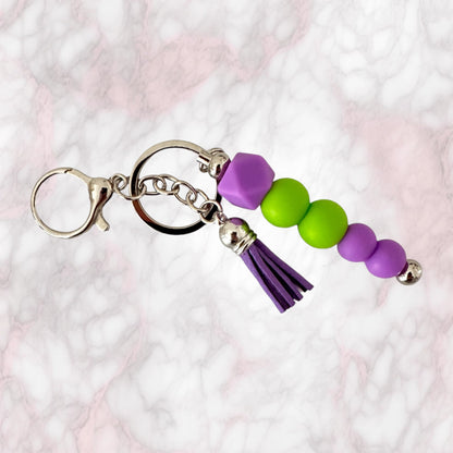 Beaded Bar Keychain